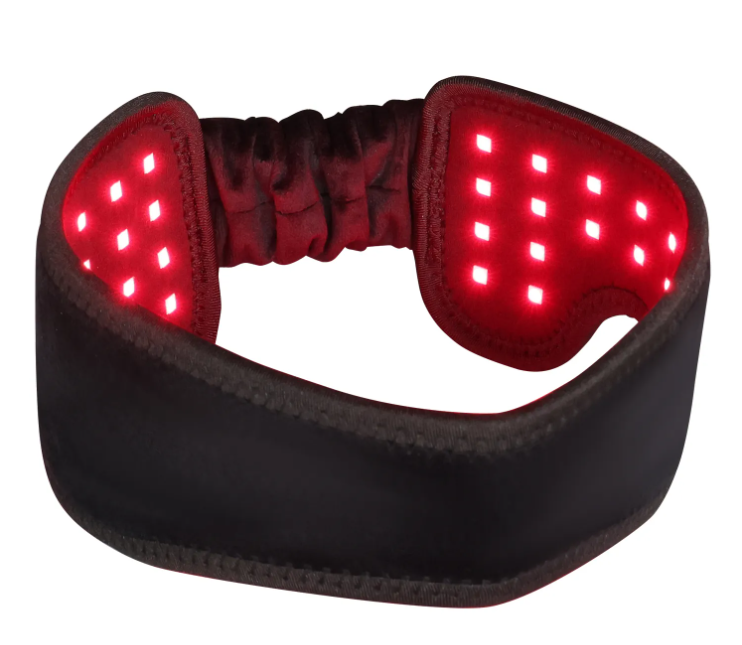 Red light therapy head band to prevent hair loss and promote a healthy hair